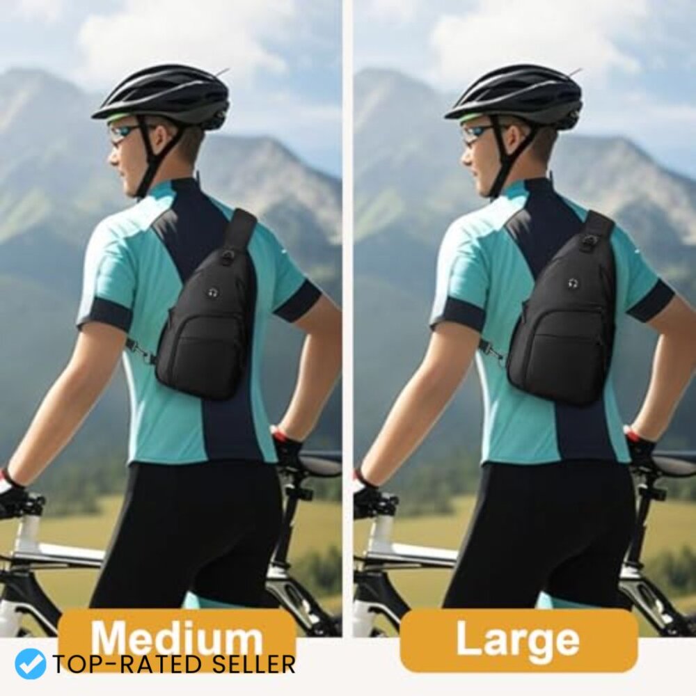 Waterproof Sling Backpack Convertible Crossbody B… - image 6